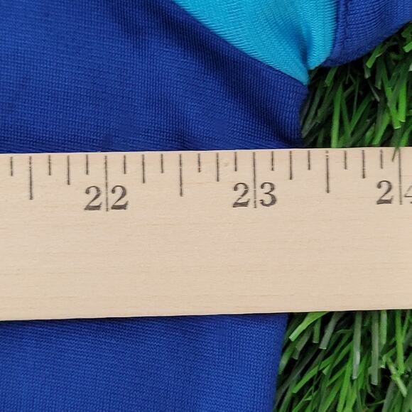 Vintage Y2K Slazenger Track Jacket Large 23x25 Blue Red Gray Cropped - Picture 9 of 13